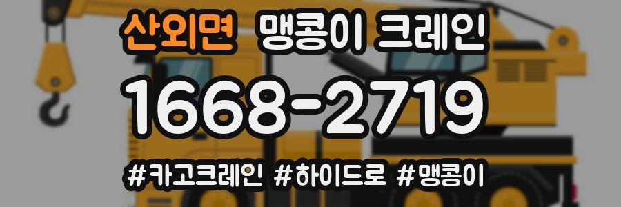 산외면 맹콩이 크레인