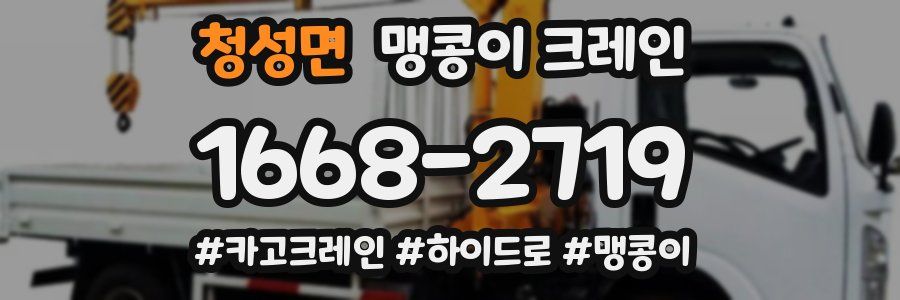 청성면 맹콩이 크레인