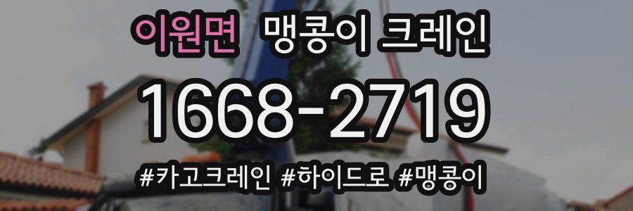 이원면 맹콩이 크레인