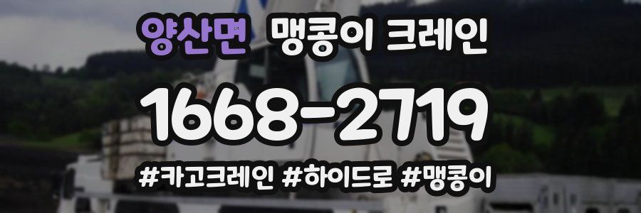 양산면 맹콩이 크레인