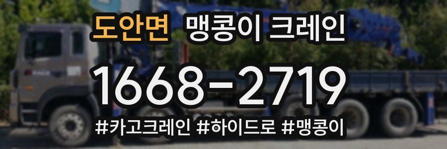 도안면 맹콩이 크레인