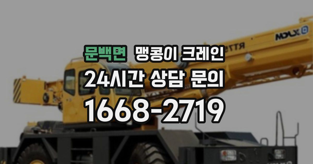 문백면 맹콩이 크레인