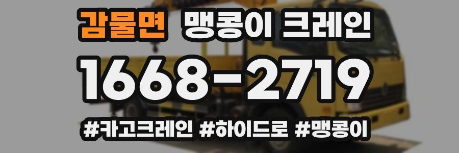 감물면 맹콩이 크레인