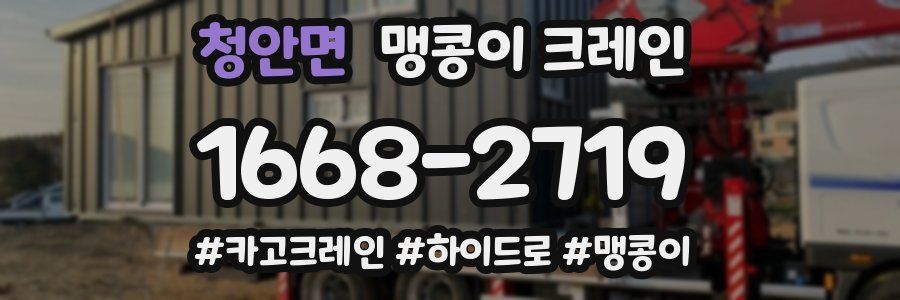 청안면 맹콩이 크레인