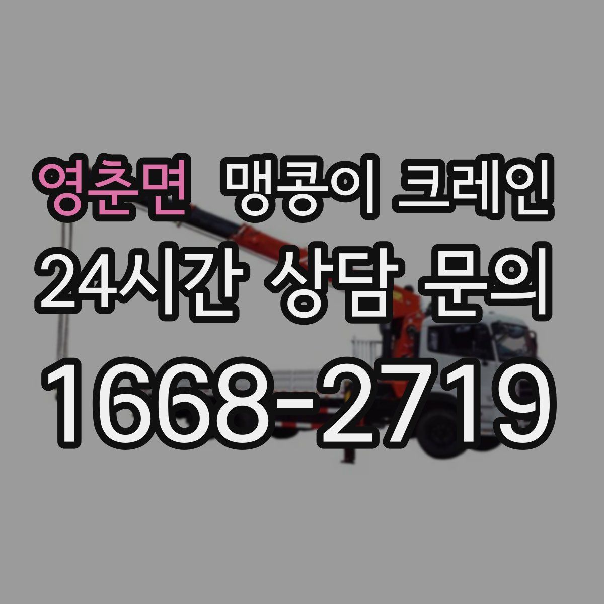 영춘면 맹콩이 크레인