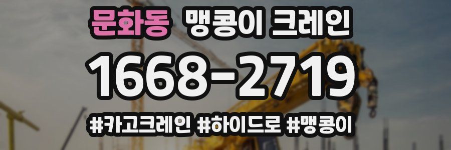 문화동 맹콩이 크레인