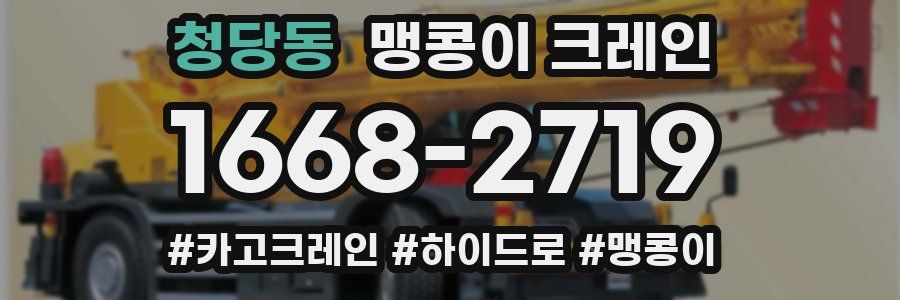 청당동 맹콩이 크레인