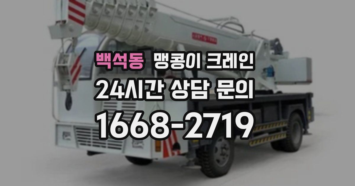 백석동 맹콩이 크레인