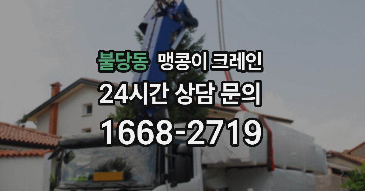 불당동 맹콩이 크레인