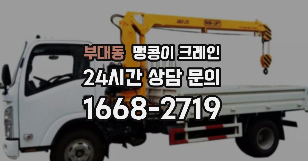 부대동 맹콩이 크레인
