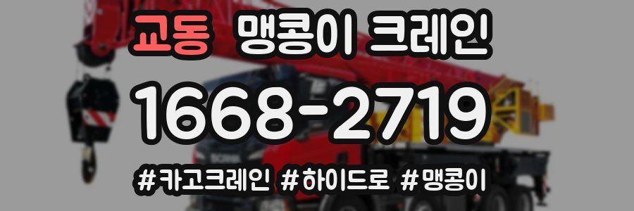 교동 맹콩이 크레인