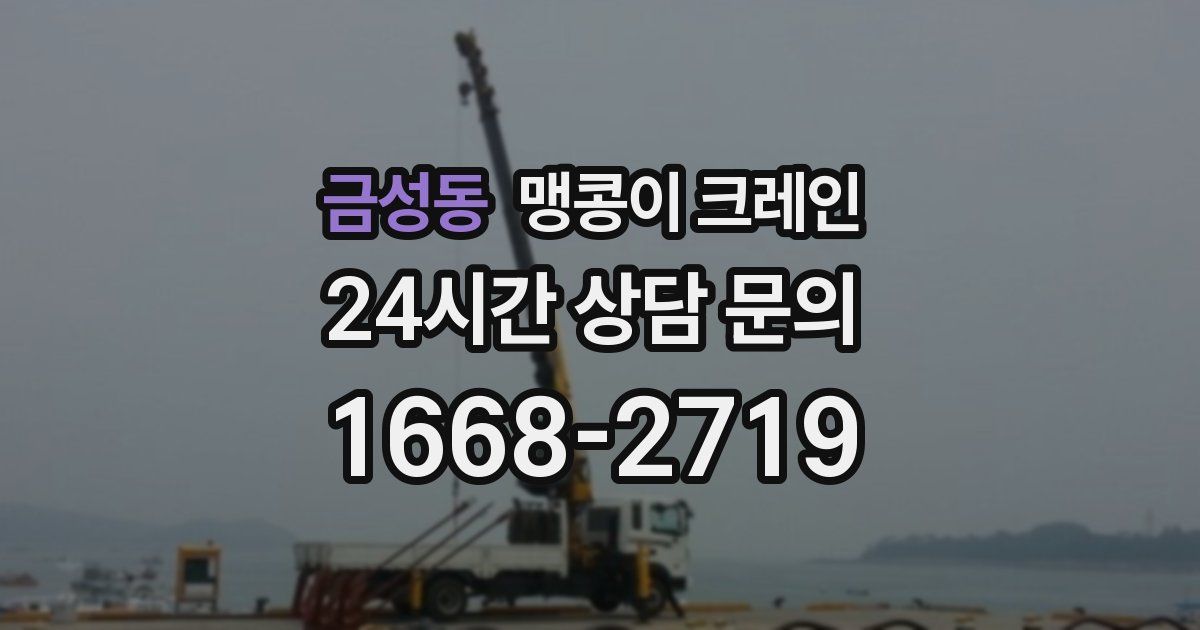 금성동 맹콩이 크레인