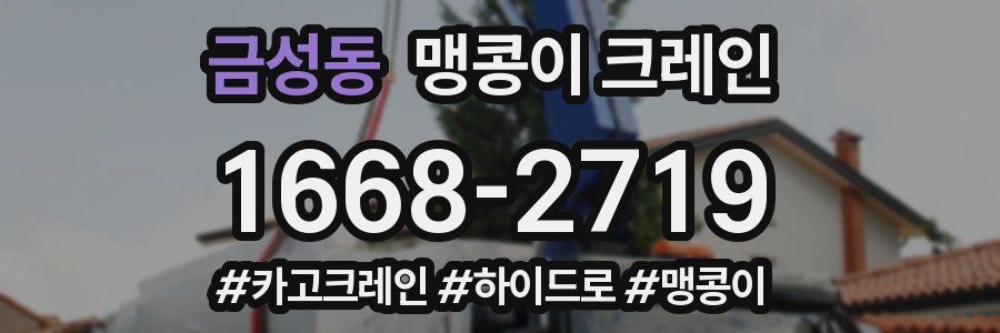 금성동 맹콩이 크레인