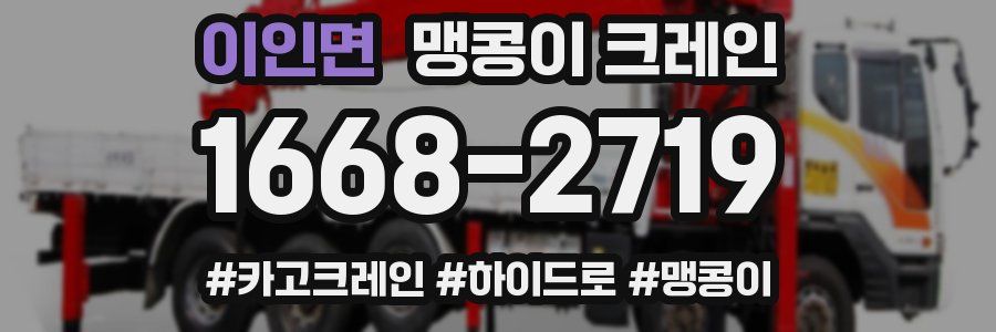 이인면 맹콩이 크레인