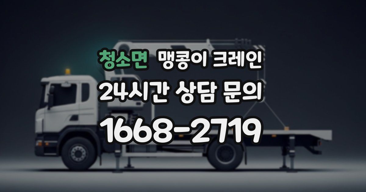 청소면 맹콩이 크레인