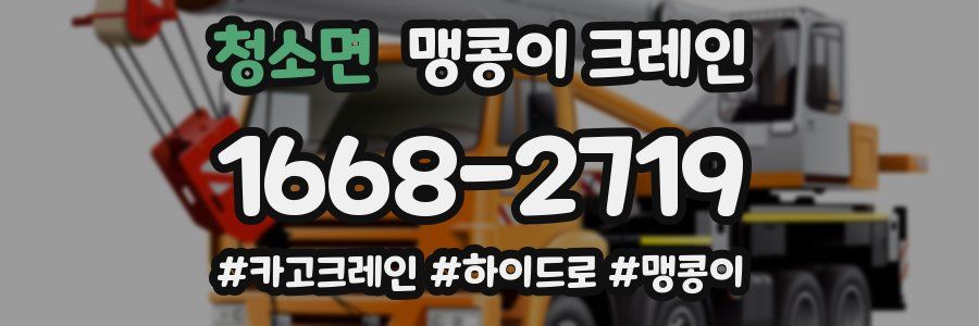 청소면 맹콩이 크레인