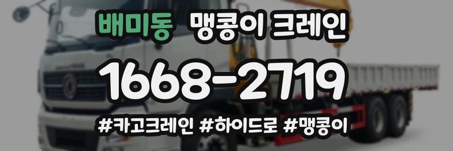 배미동 맹콩이 크레인