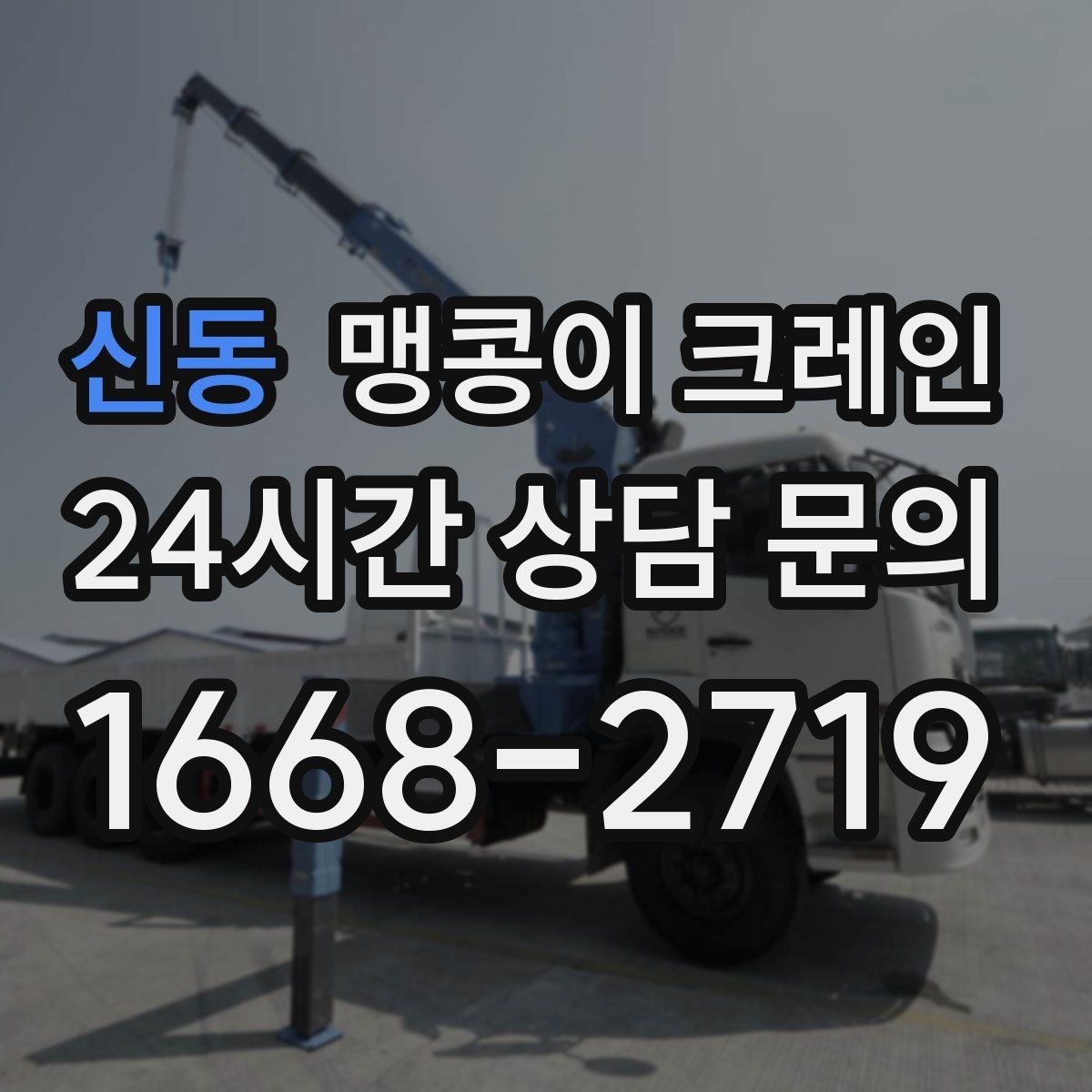 신동 맹콩이 크레인 컨테이너 내부 장비 반입에 적합한 이유