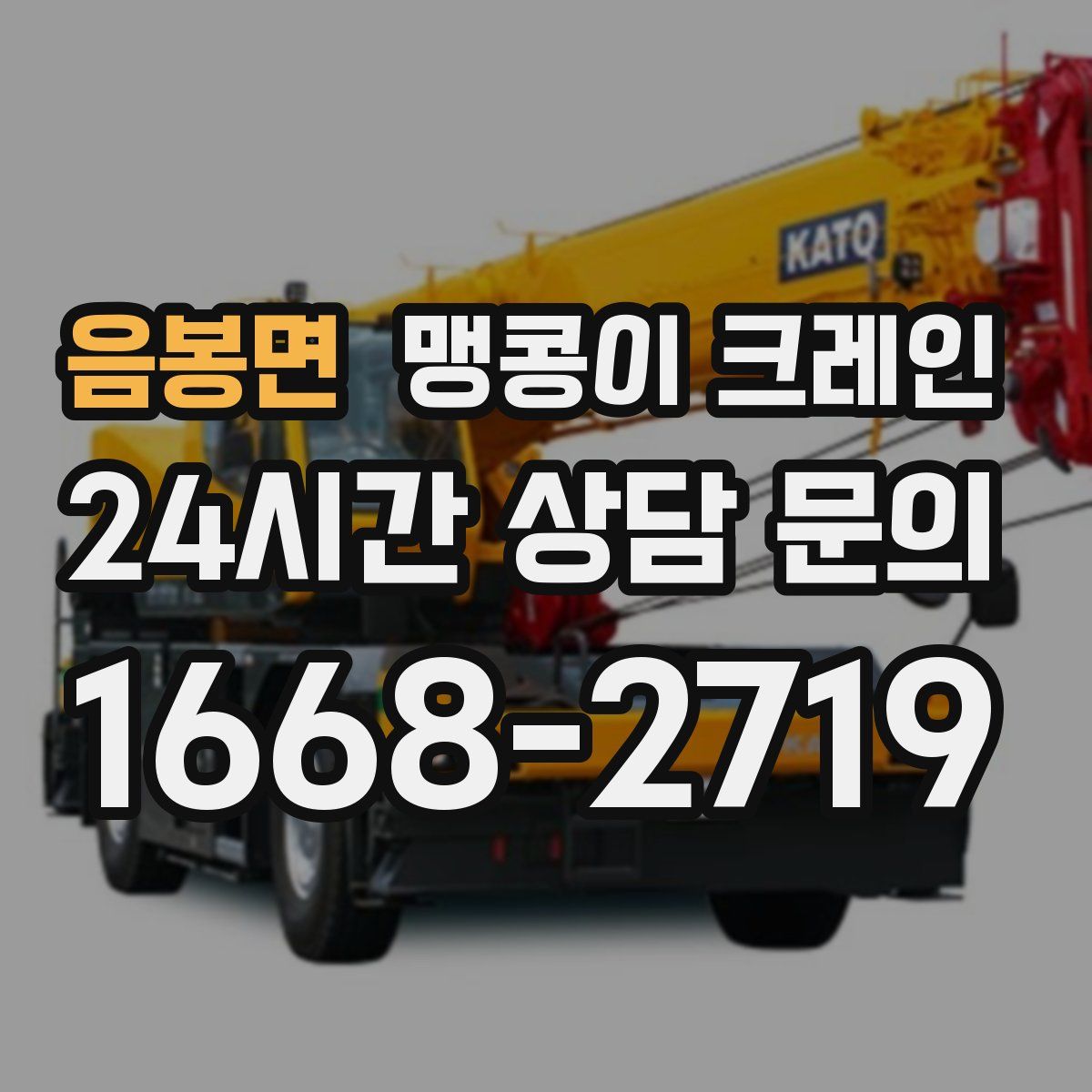 음봉면 맹콩이 크레인