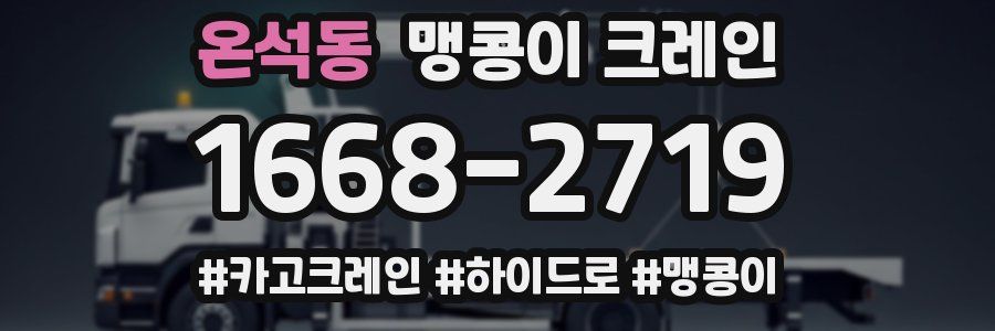 온석동 맹콩이 크레인