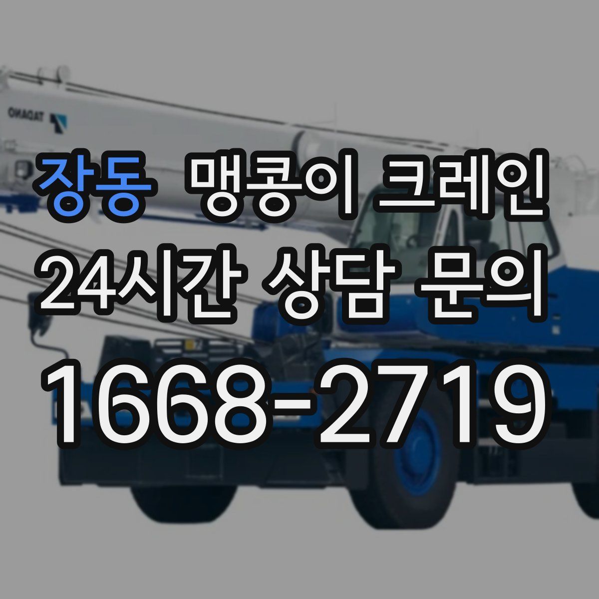 장동 맹콩이 크레인