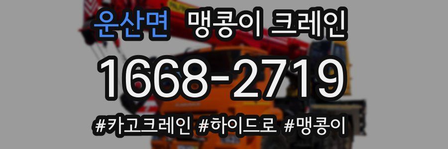 운산면 맹콩이 크레인