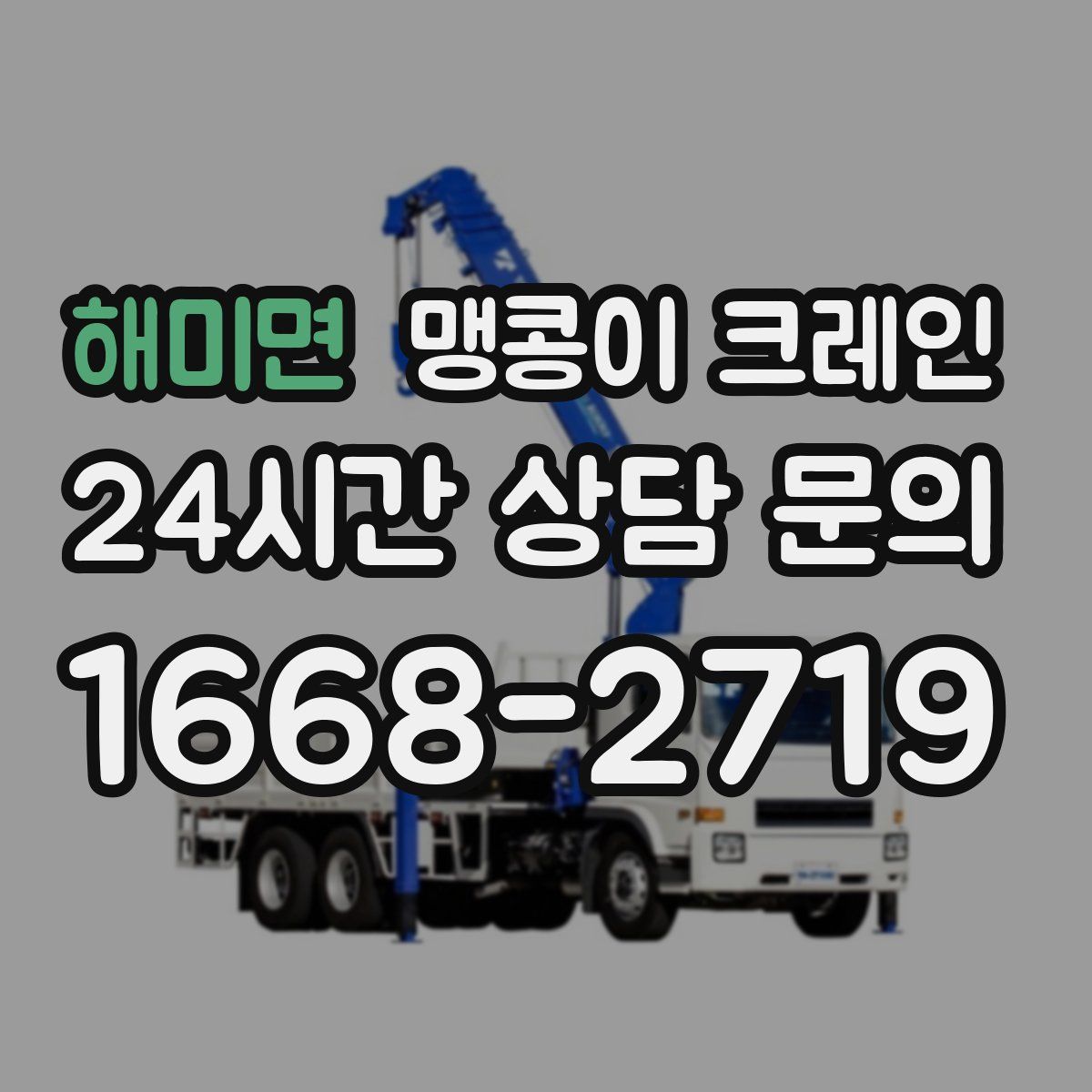 해미면 맹콩이 크레인