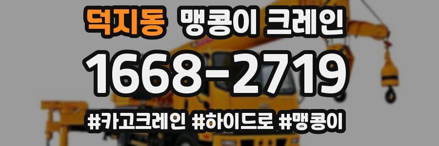 덕지동 맹콩이 크레인