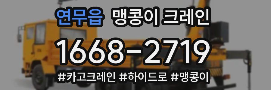 연무읍 맹콩이 크레인