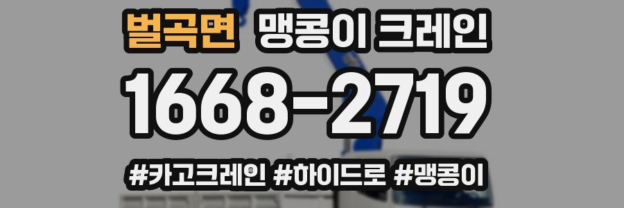 벌곡면 맹콩이 크레인