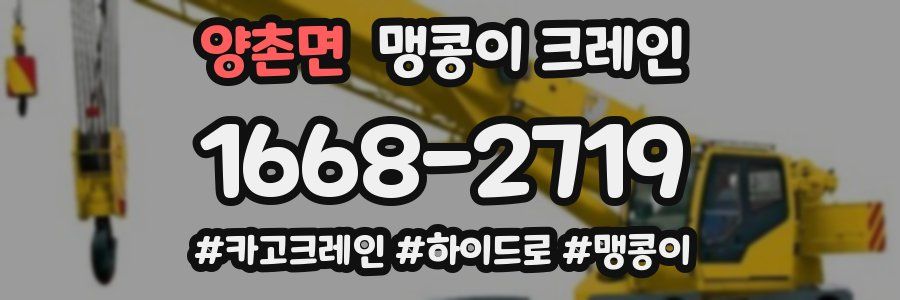 양촌면 맹콩이 크레인