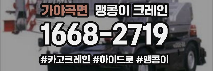 가야곡면 맹콩이 크레인