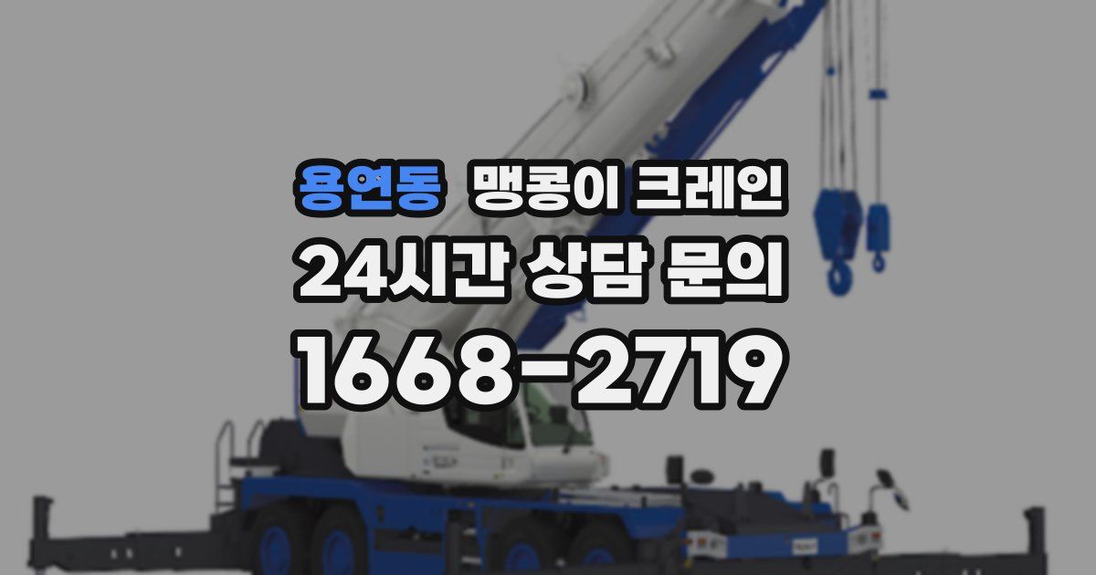 용연동 맹콩이 크레인