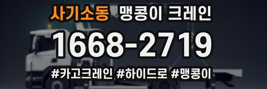 사기소동 맹콩이 크레인