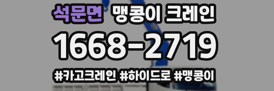 석문면 맹콩이 크레인