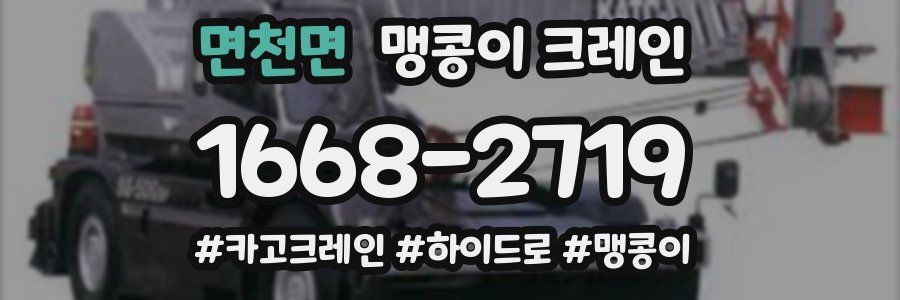 면천면 맹콩이 크레인