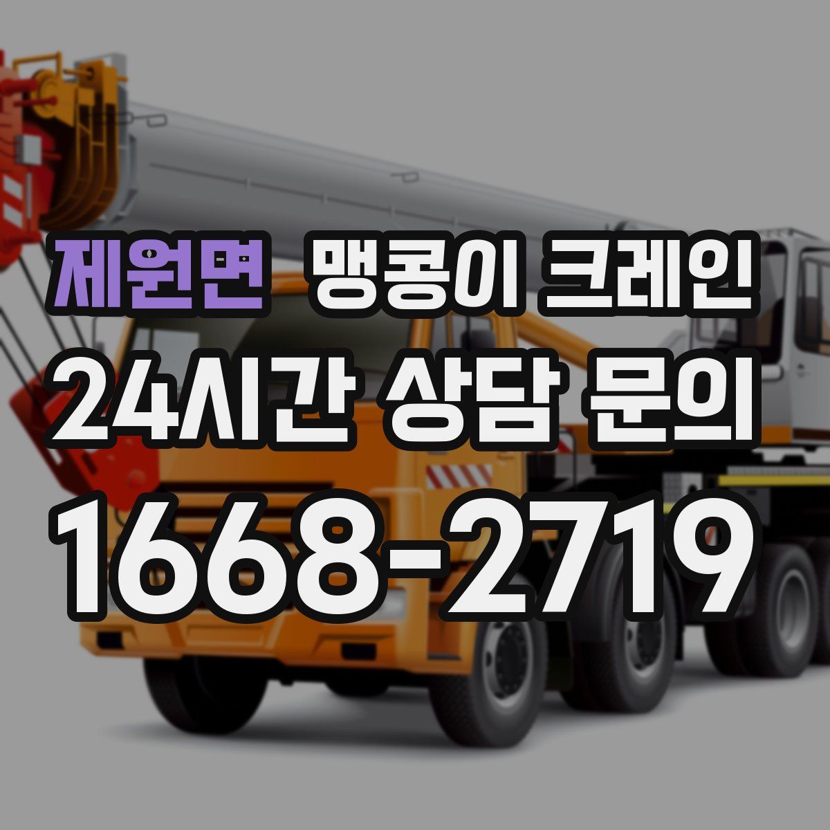 제원면 맹콩이 크레인