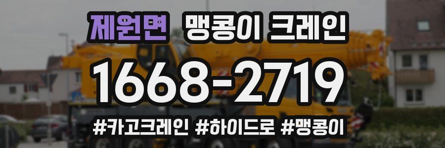 제원면 맹콩이 크레인