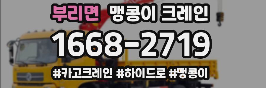 부리면 맹콩이 크레인
