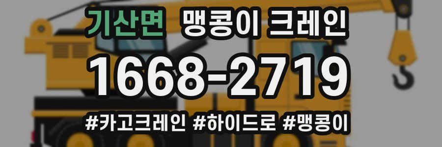 기산면 맹콩이 크레인