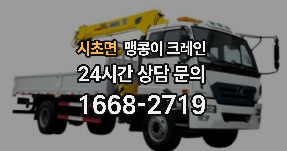 시초면 맹콩이 크레인