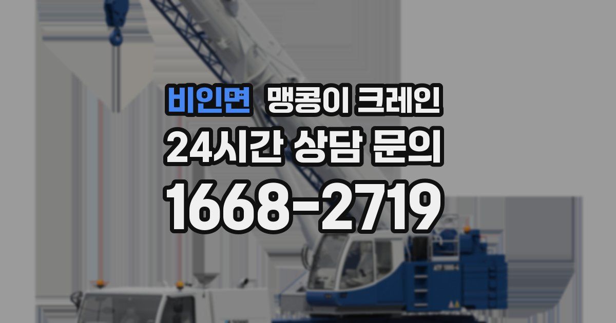 비인면 맹콩이 크레인