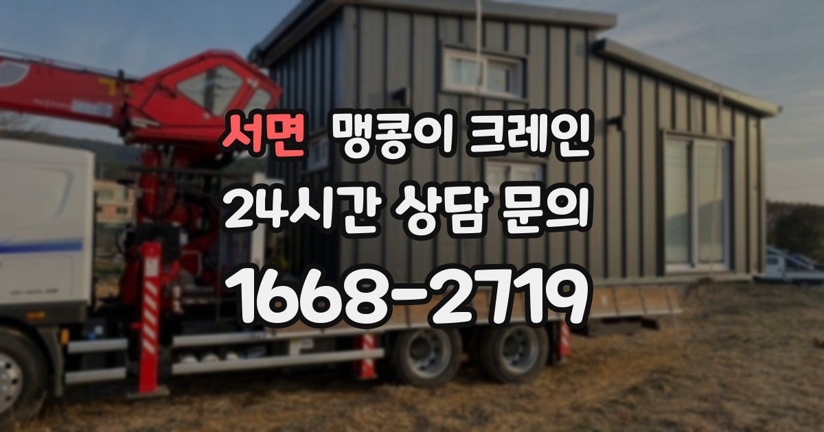 서면 맹콩이 크레인