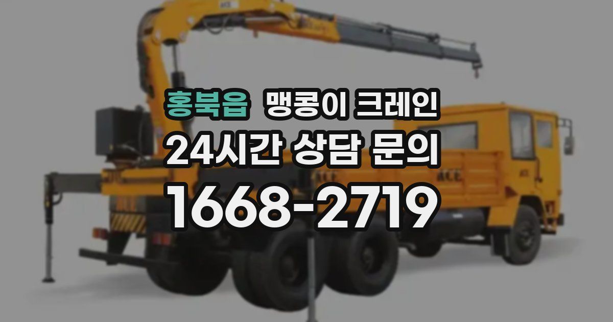 홍북읍 맹콩이 크레인