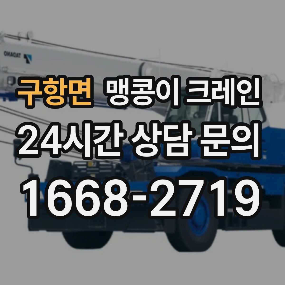 구항면 맹콩이 크레인