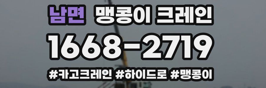 남면 맹콩이 크레인
