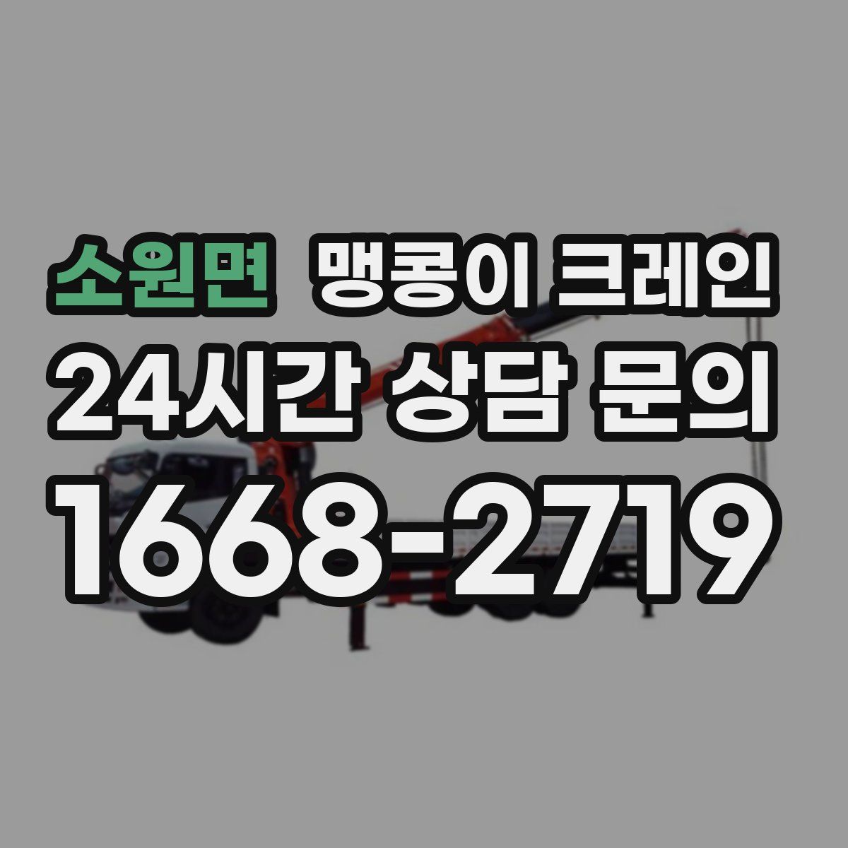 소원면 맹콩이 크레인