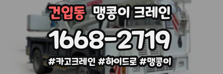 건입동 맹콩이 크레인