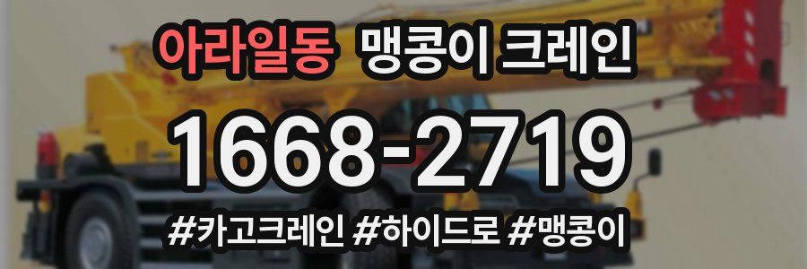 아라일동 맹콩이 크레인