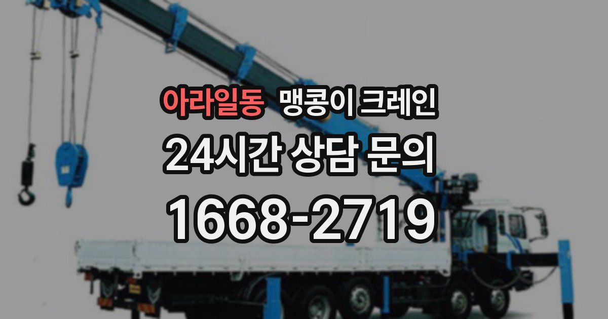 아라일동 맹콩이 크레인